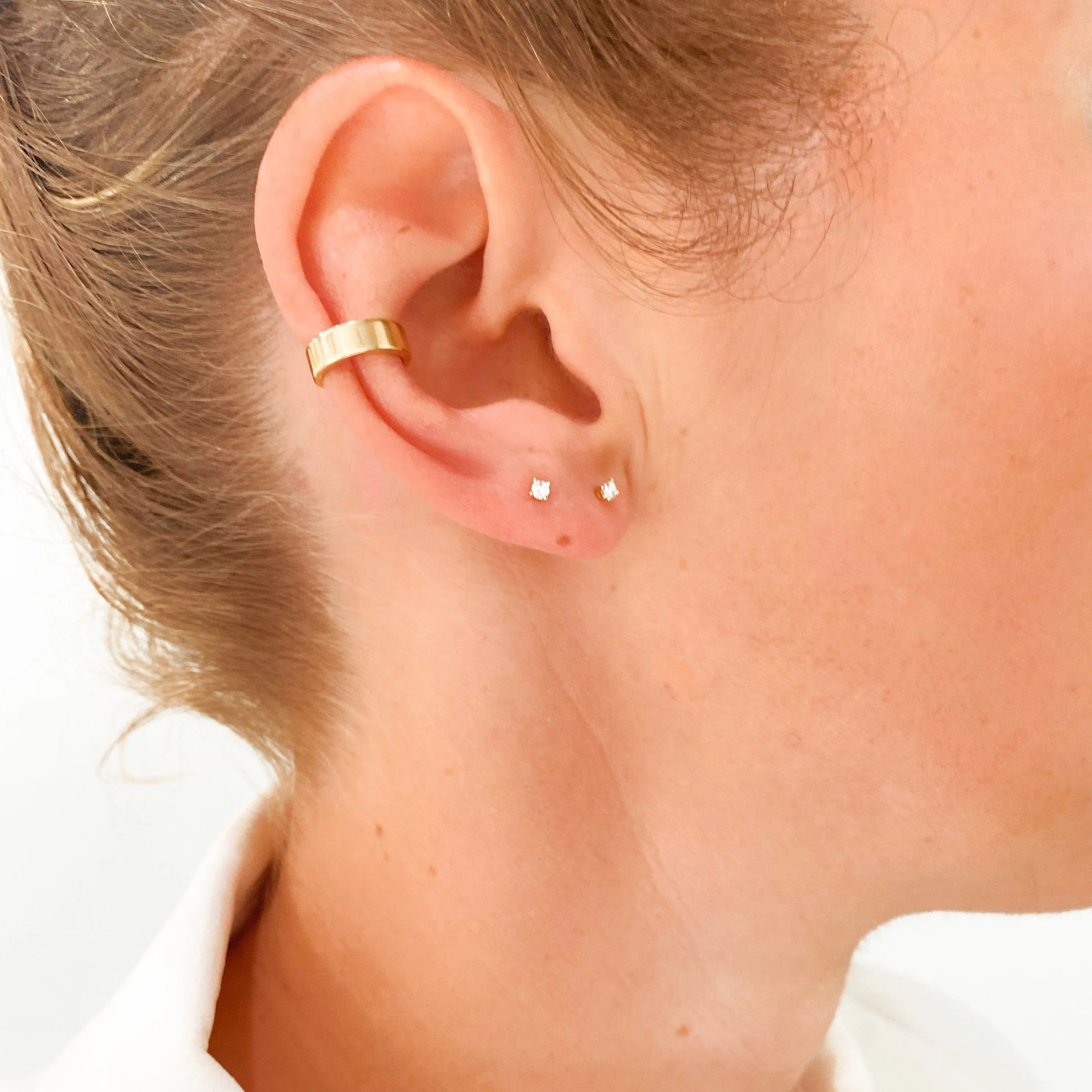 10K Gold "LiL" Diamond Stud Earrings