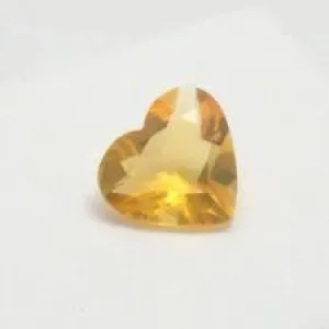 6MM HEART  DARK CITRINE   LOOSE GEMSTONE