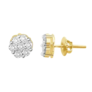 .75ctw Diamond Cluster Earrings