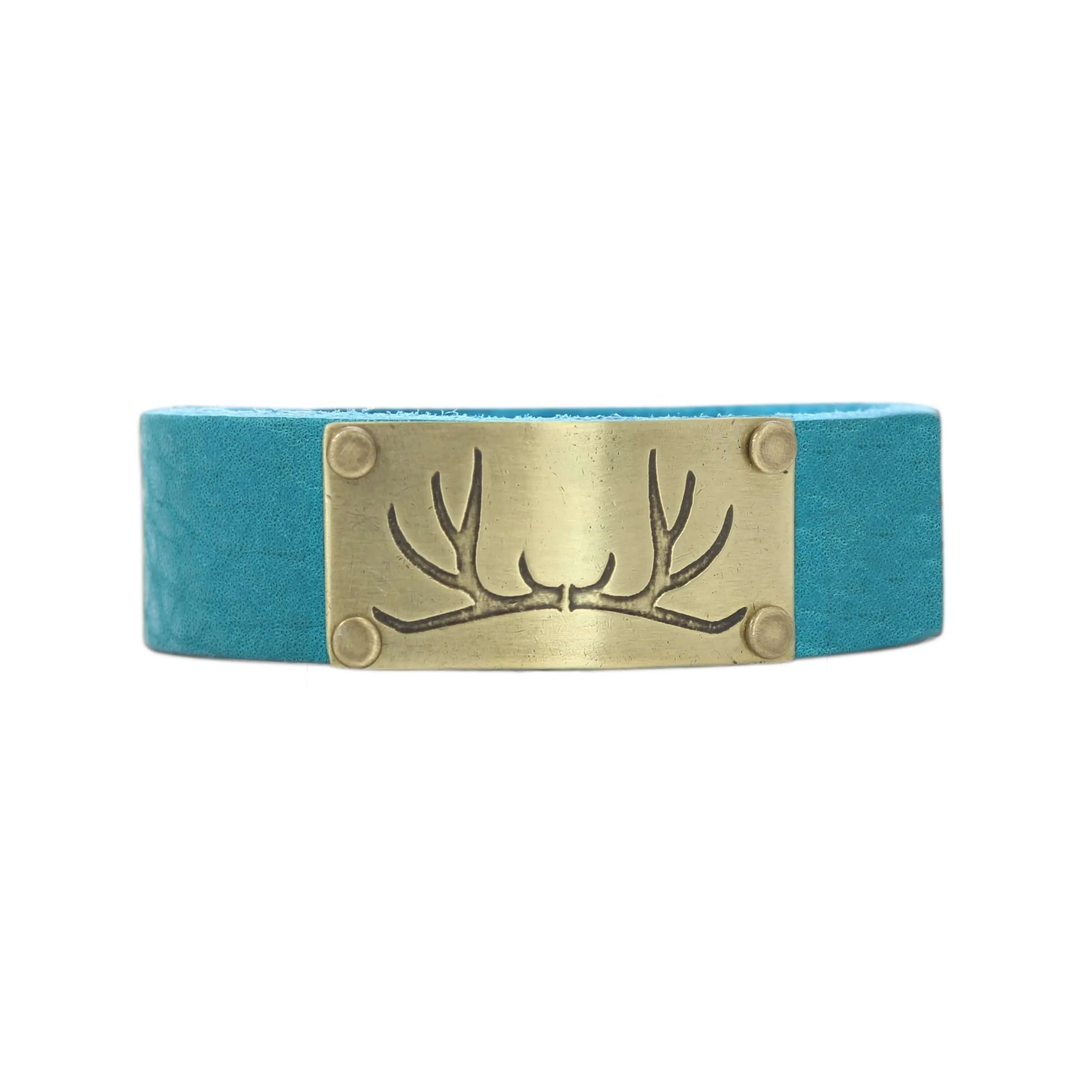 Antler Leather Cuff Bracelet