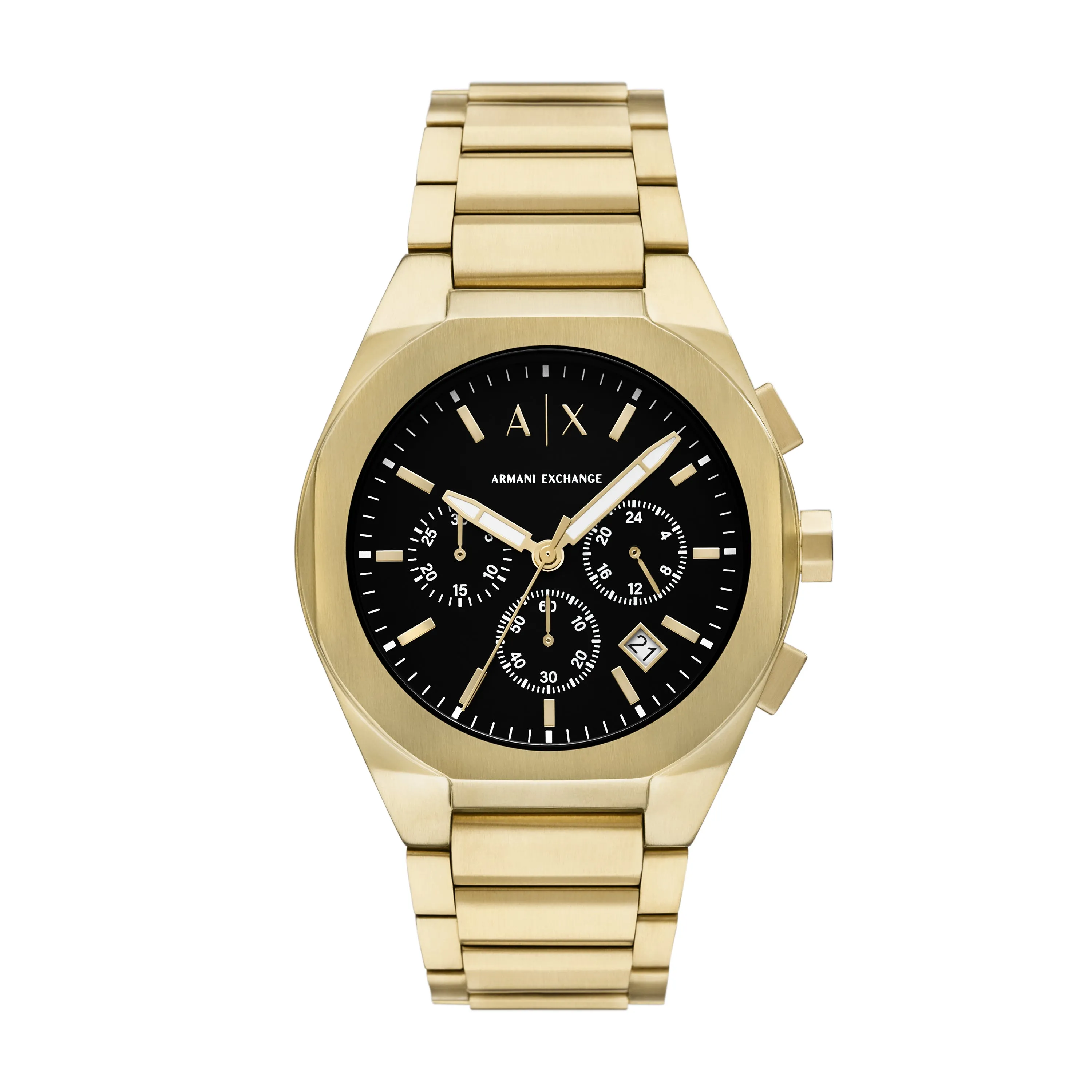 Armani Exchange Chronograph Gold-Tone Stainless Steel Watch AX4180