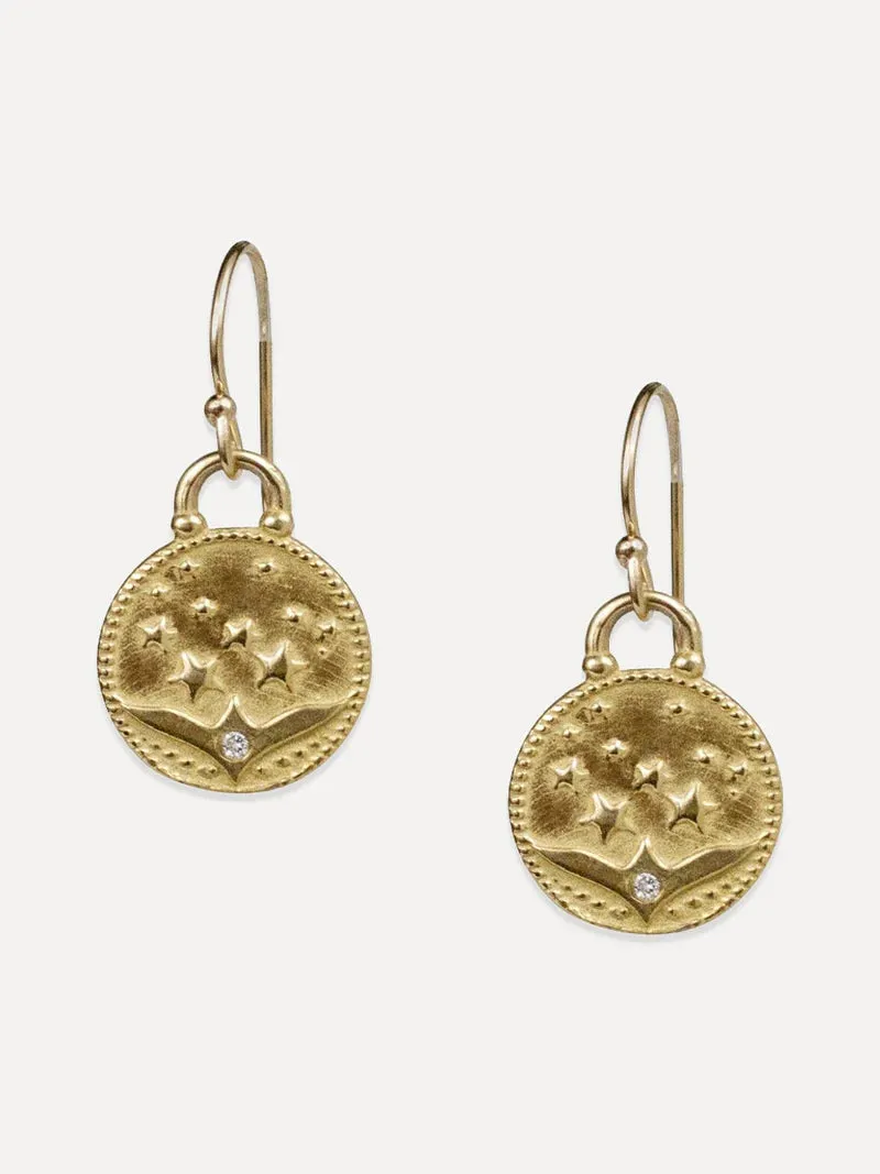 Aurora Gold Earrings - "Mirror Your Light"