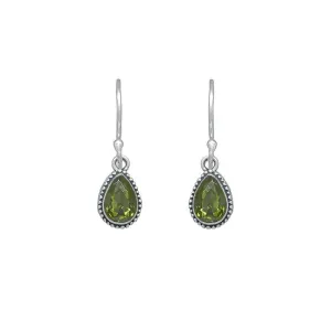 Bali Teardrop Dangle with Peridot Earring