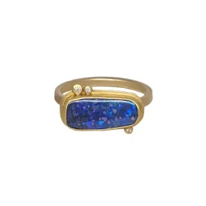 Boulder Opal Gold Ring by Ananda Khalsa