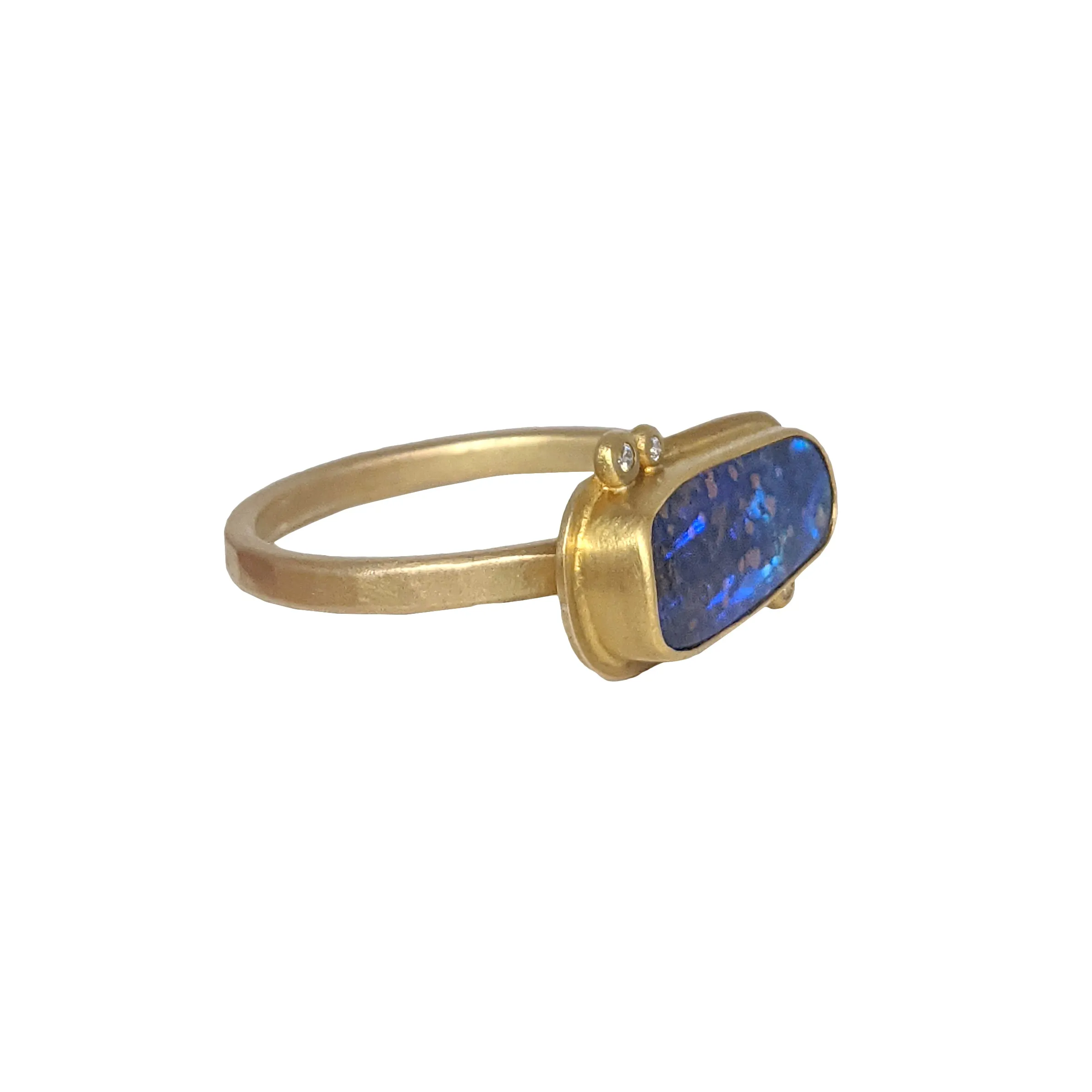 Boulder Opal Gold Ring by Ananda Khalsa