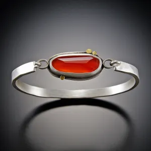 Carnelian Tension Cuff Bracelet