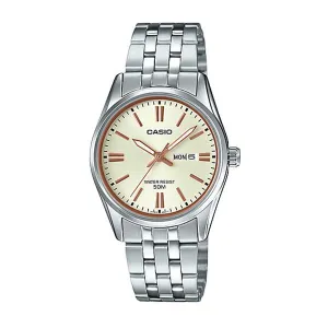 Casio Ladies' Standard Analog Silver Stainless Steel Band Watch LTP1335D-9A LTP-1335D-9A