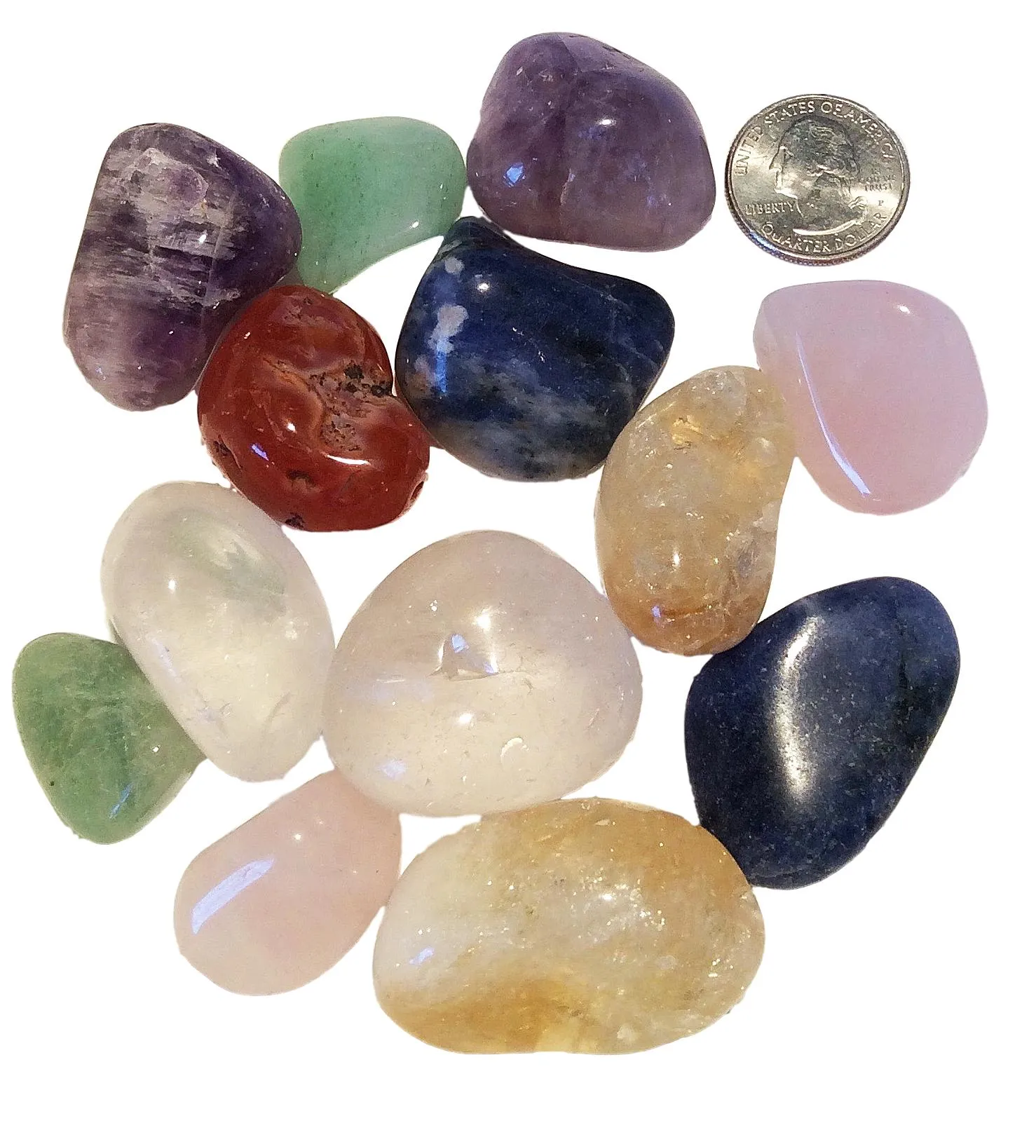 Chakra Stones Collection 2 (Free Shipping, 2 Velvet Pouches & 2 Necklaces)