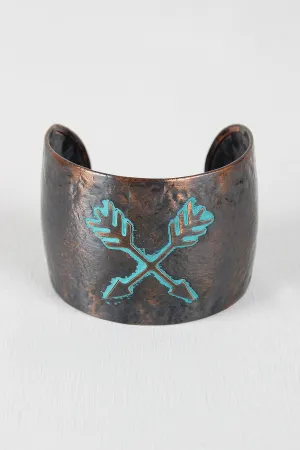 Crossed Arrows Cuff Bracelet