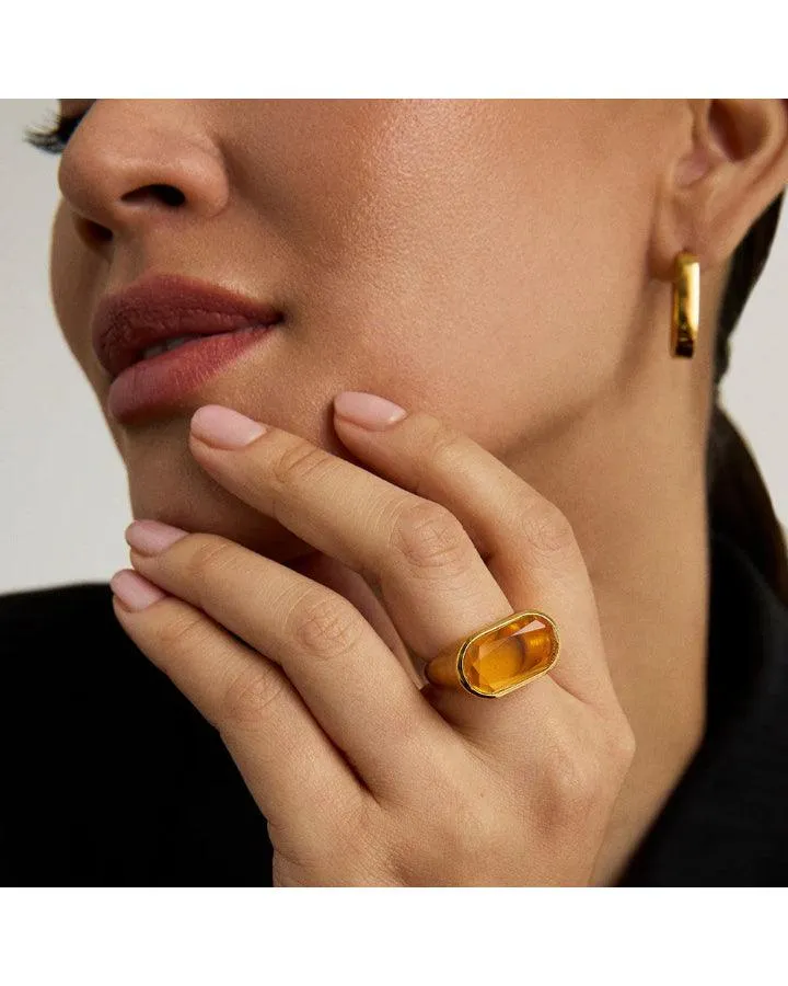 Dean Davidson Mercer Gemstone Statement Ring Citrine