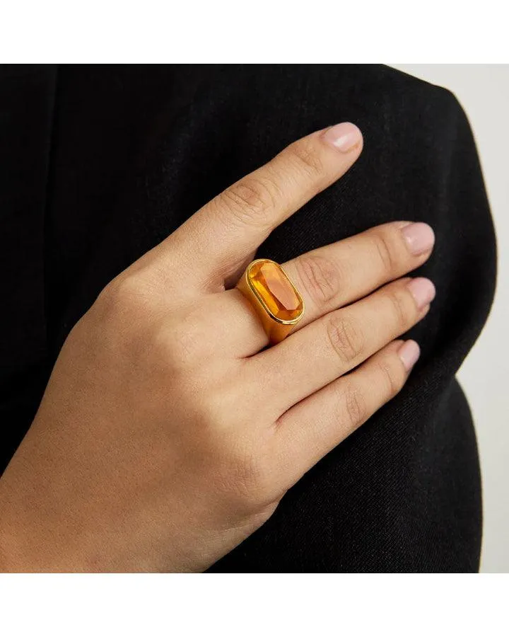 Dean Davidson Mercer Gemstone Statement Ring Citrine