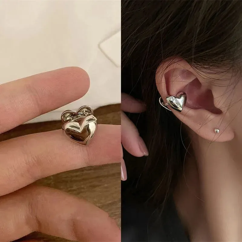 Delicate Zircon Cute Clip Earrings Female Buckle Ear Cuff No Piercings Fake Cartilage Ear for Women 2022 Fashion Jewelry