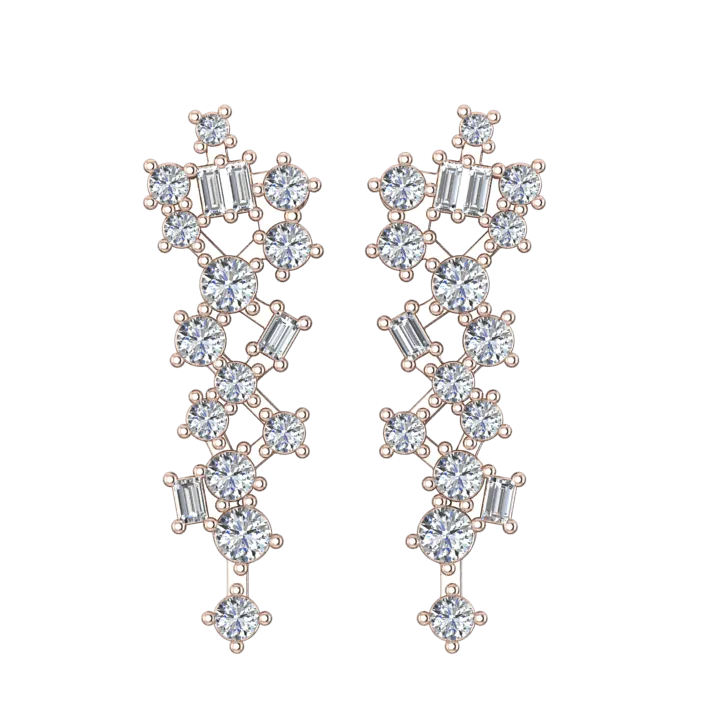 Diamond Drop Earrings