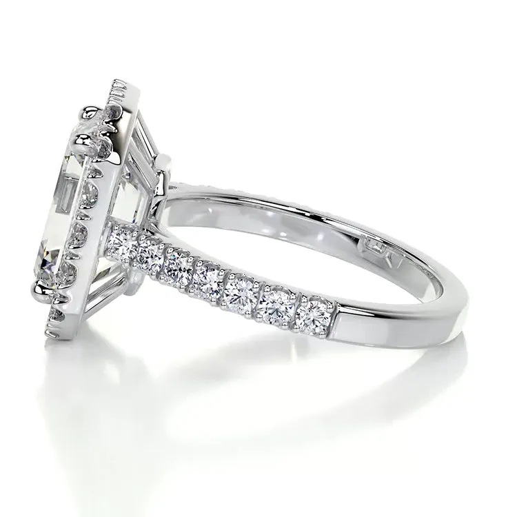 Emerald Cut Engagement Wedding Ring