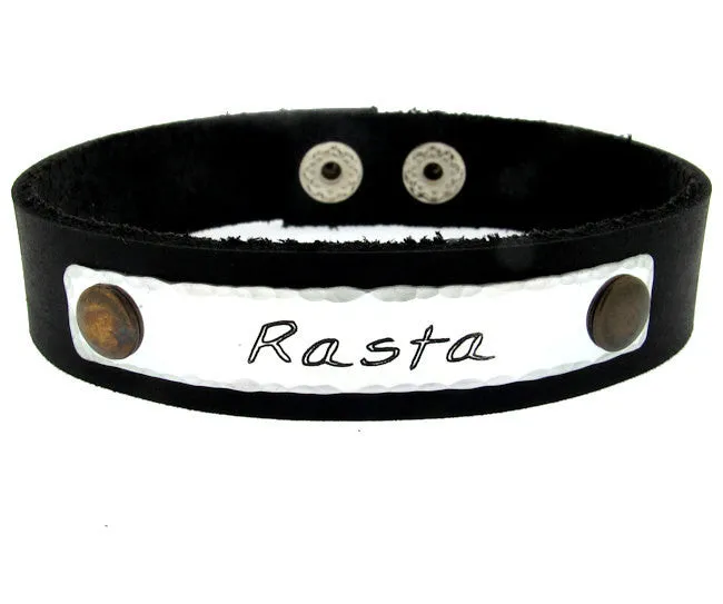 Engraved Message Wristband - Gift for Him