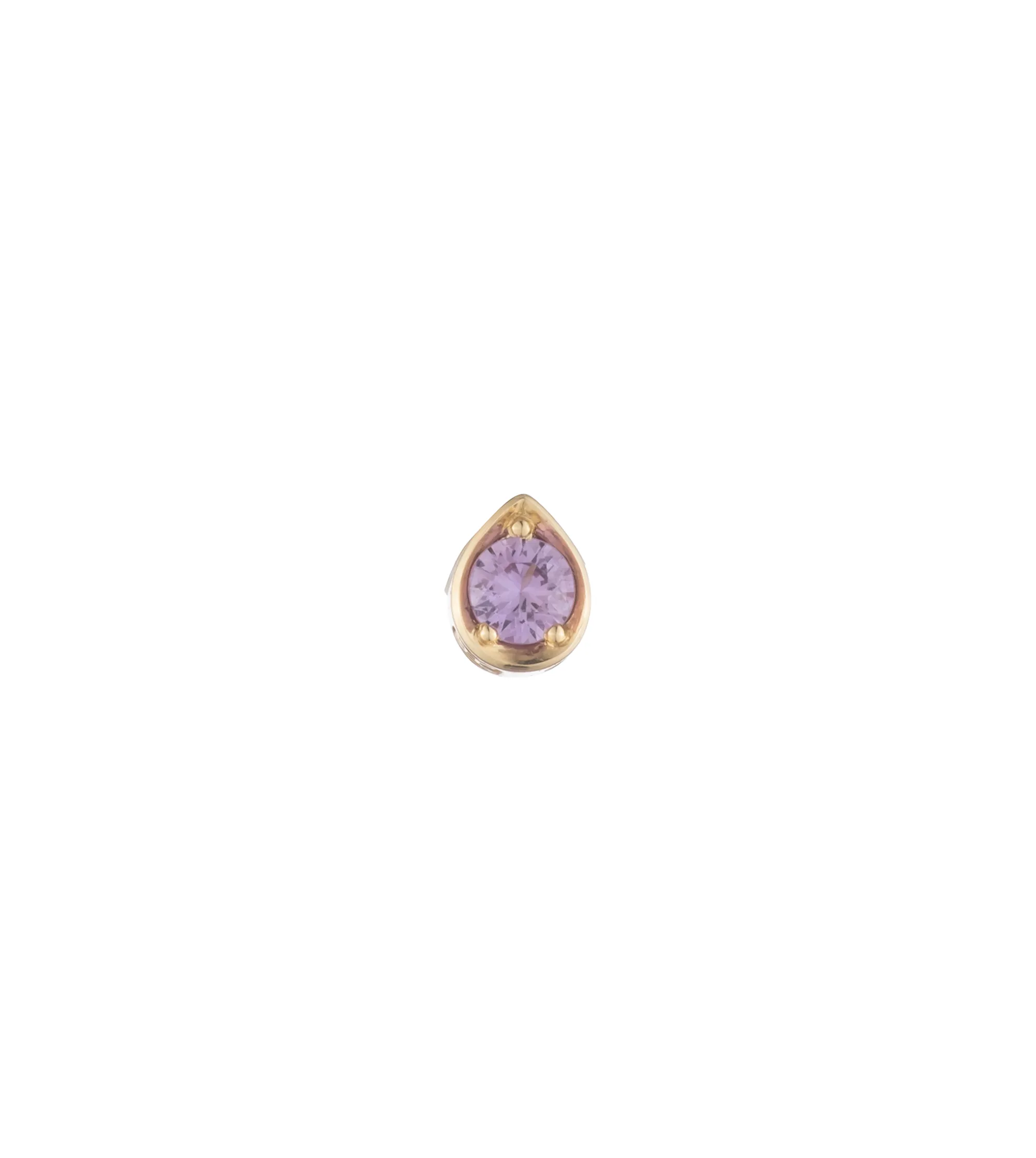 Forever & Always a Pair - Love : 0.219ct Lilac Sapphire Gemstone Stud Earring