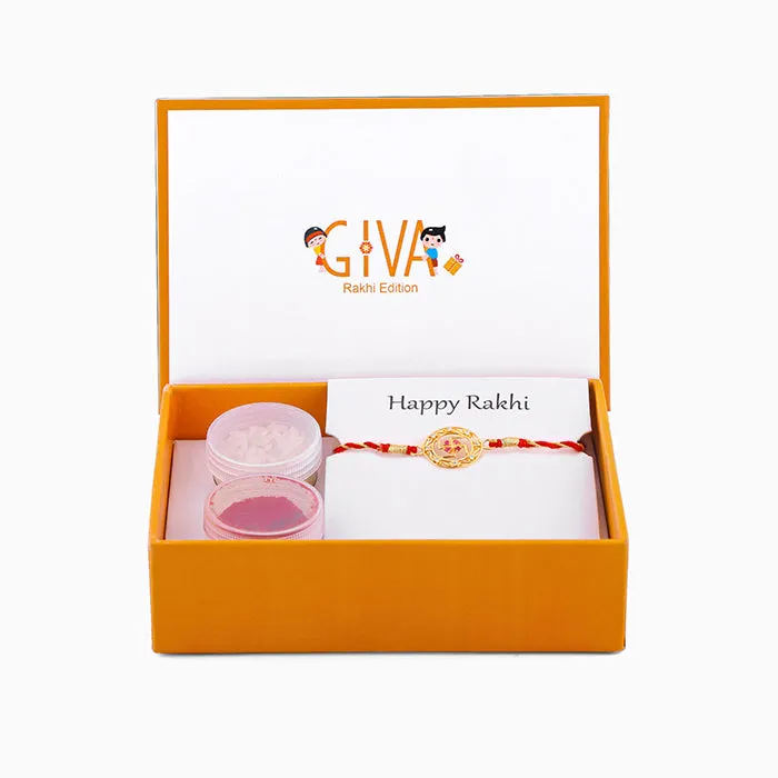 Golden Svastik Rakhi