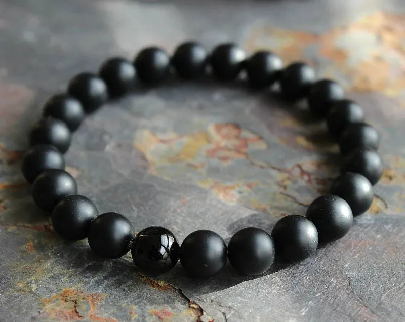 Good luck Bracelet Citrine bracelet Black Tourmaline bracelet Yoga bracelet