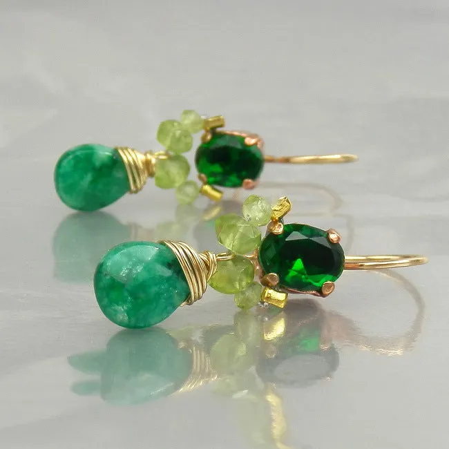 Green Angel Earrings