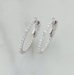 In-And-Out Diamond Hoop Earrings