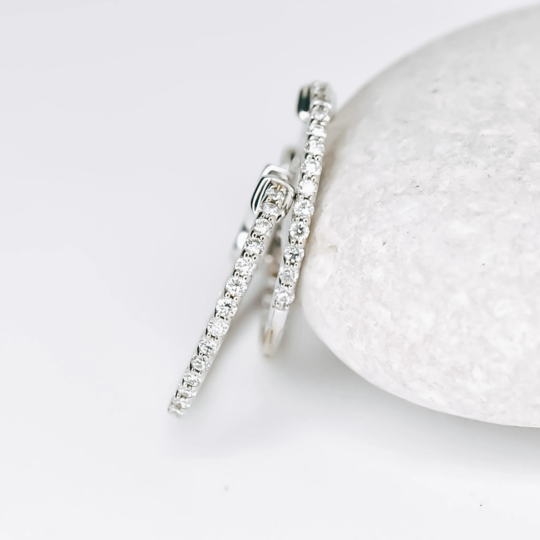 In-And-Out Diamond Hoop Earrings