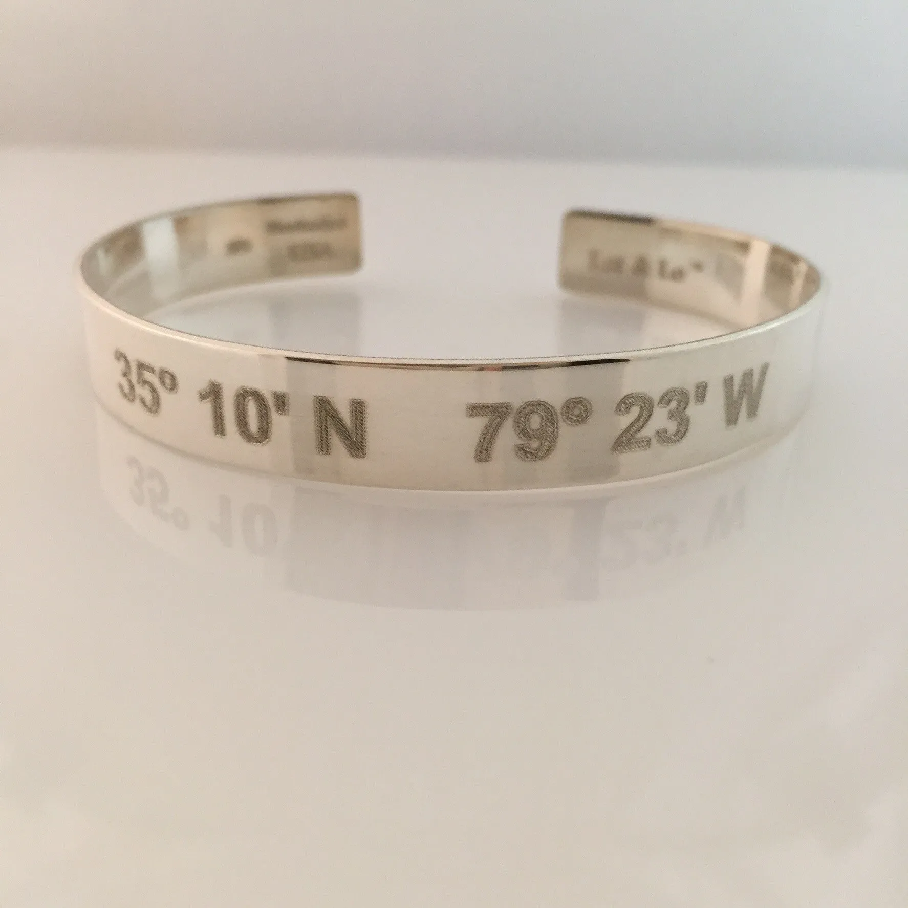 Lat & Lo | XL Cuff Bracelet Sterling Silver