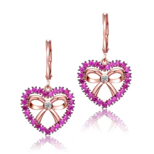 Louise Heart Leverback Earrings