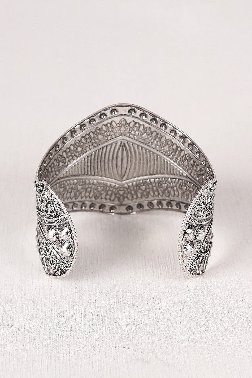 Medieval Engraved Cuff Bracelet