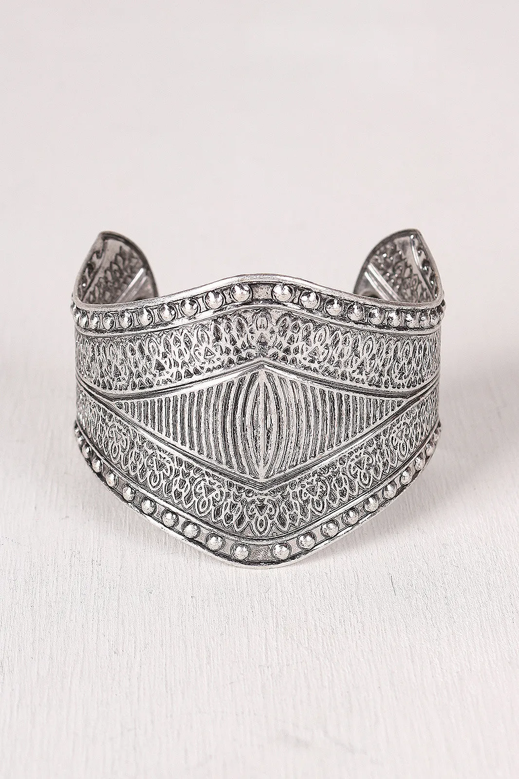 Medieval Engraved Cuff Bracelet