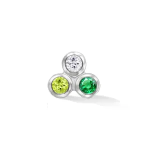 Men's Single 'Greens' Array Trio Stud