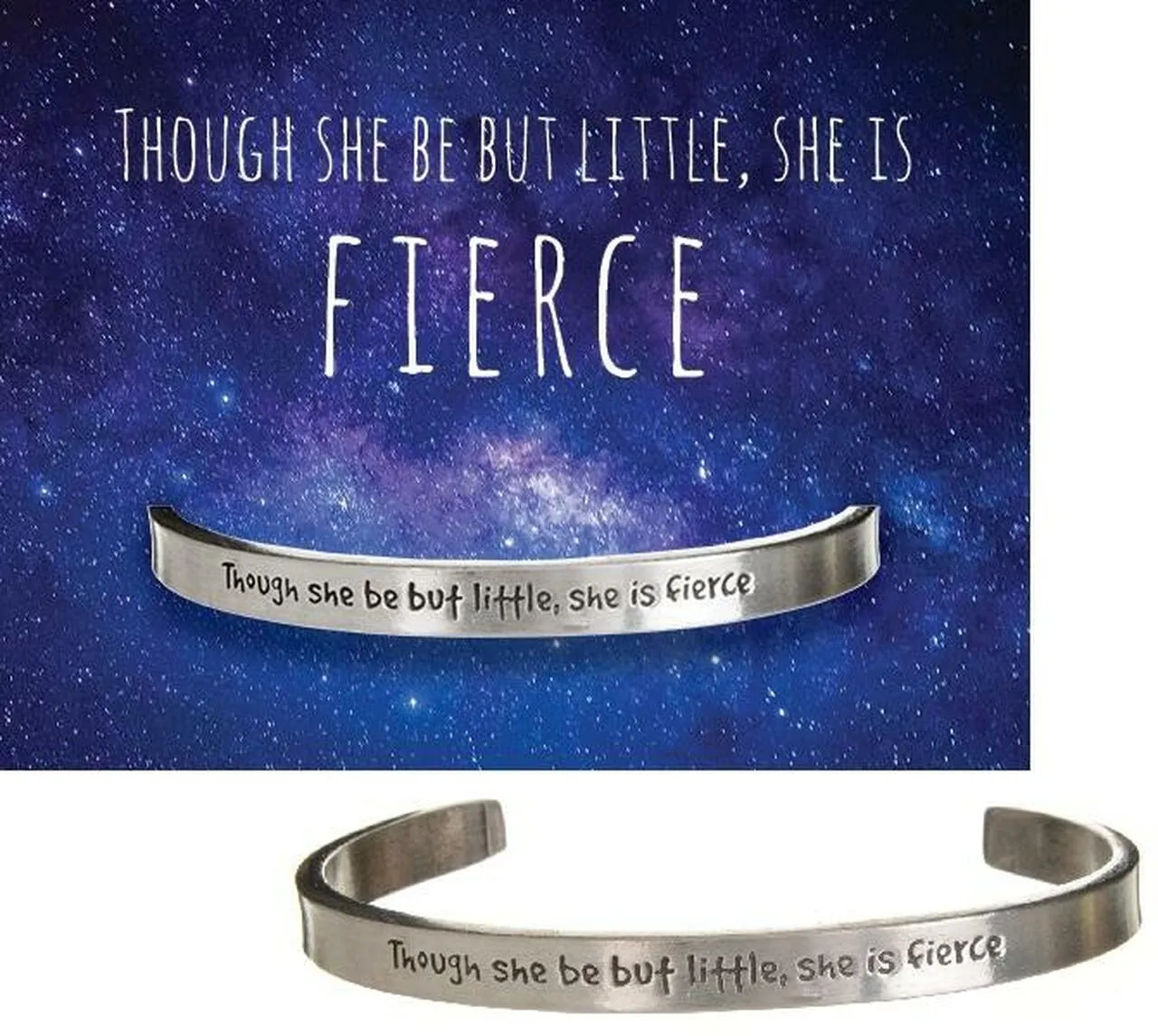 Mix & Match 2-Pieces Quotable Cuff Bracelets Made in USA