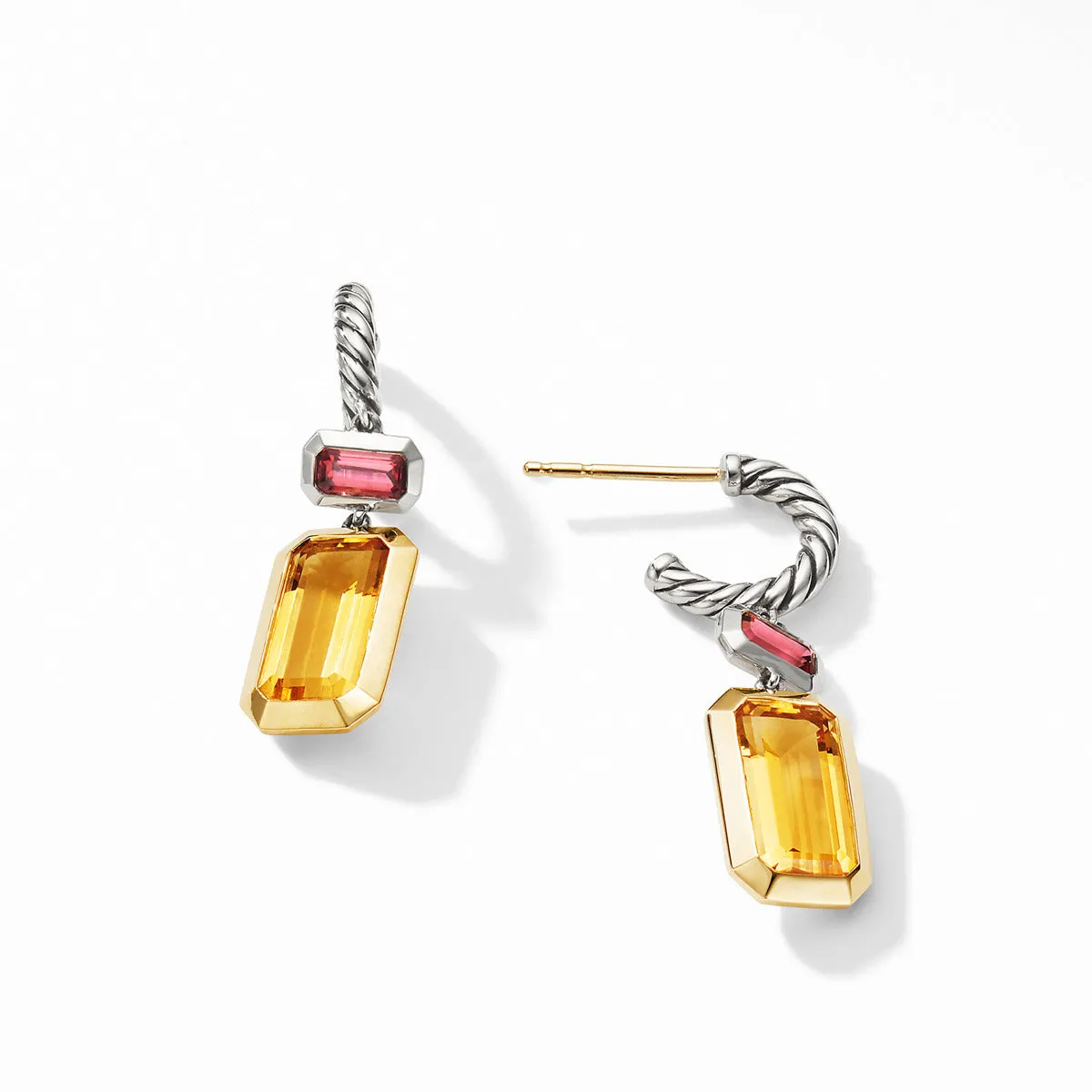 Novella Drop Earrings with Citrine and 18K Yellow Gold