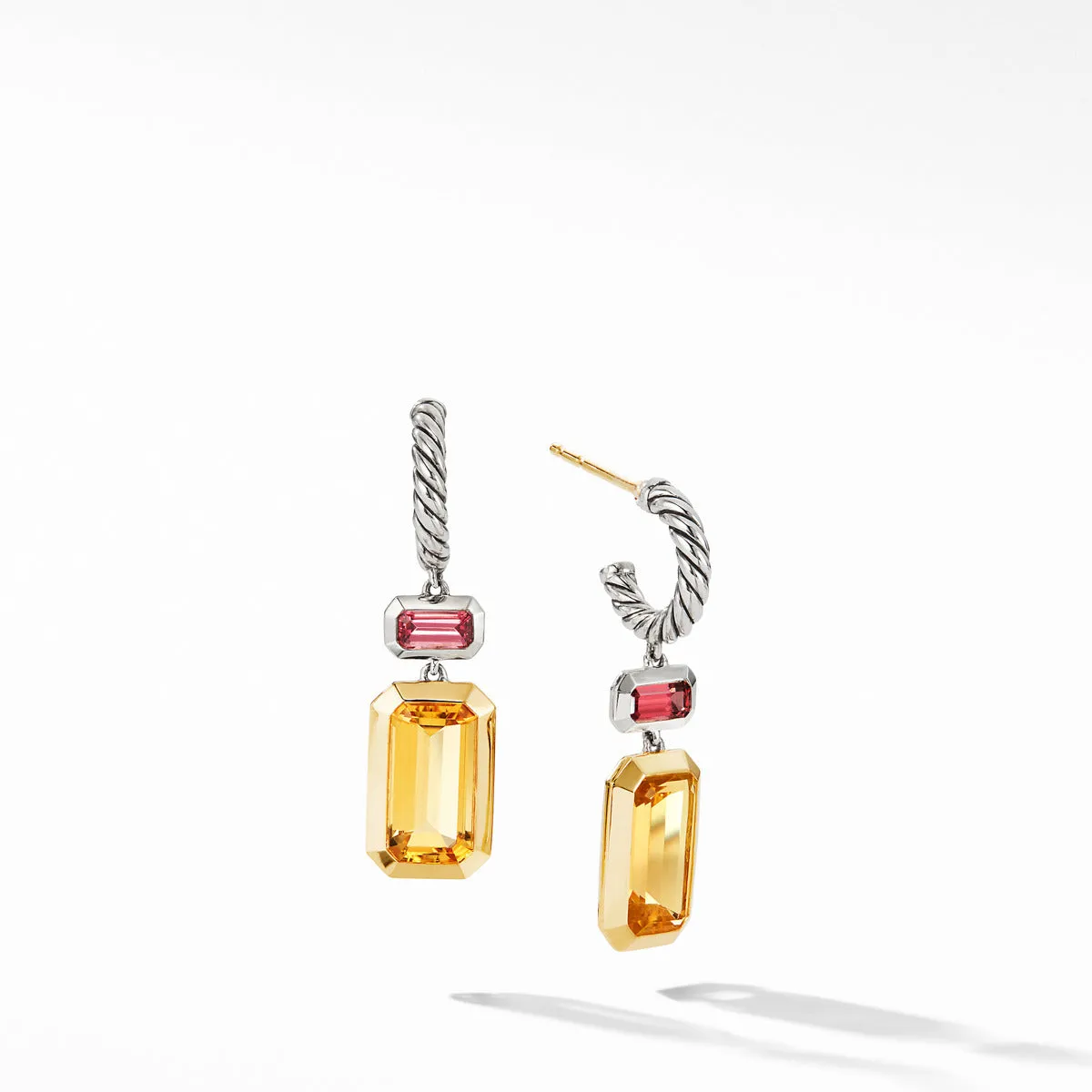 Novella Drop Earrings with Citrine and 18K Yellow Gold