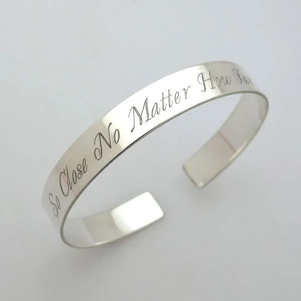 Old English Font Engraved Bracelet