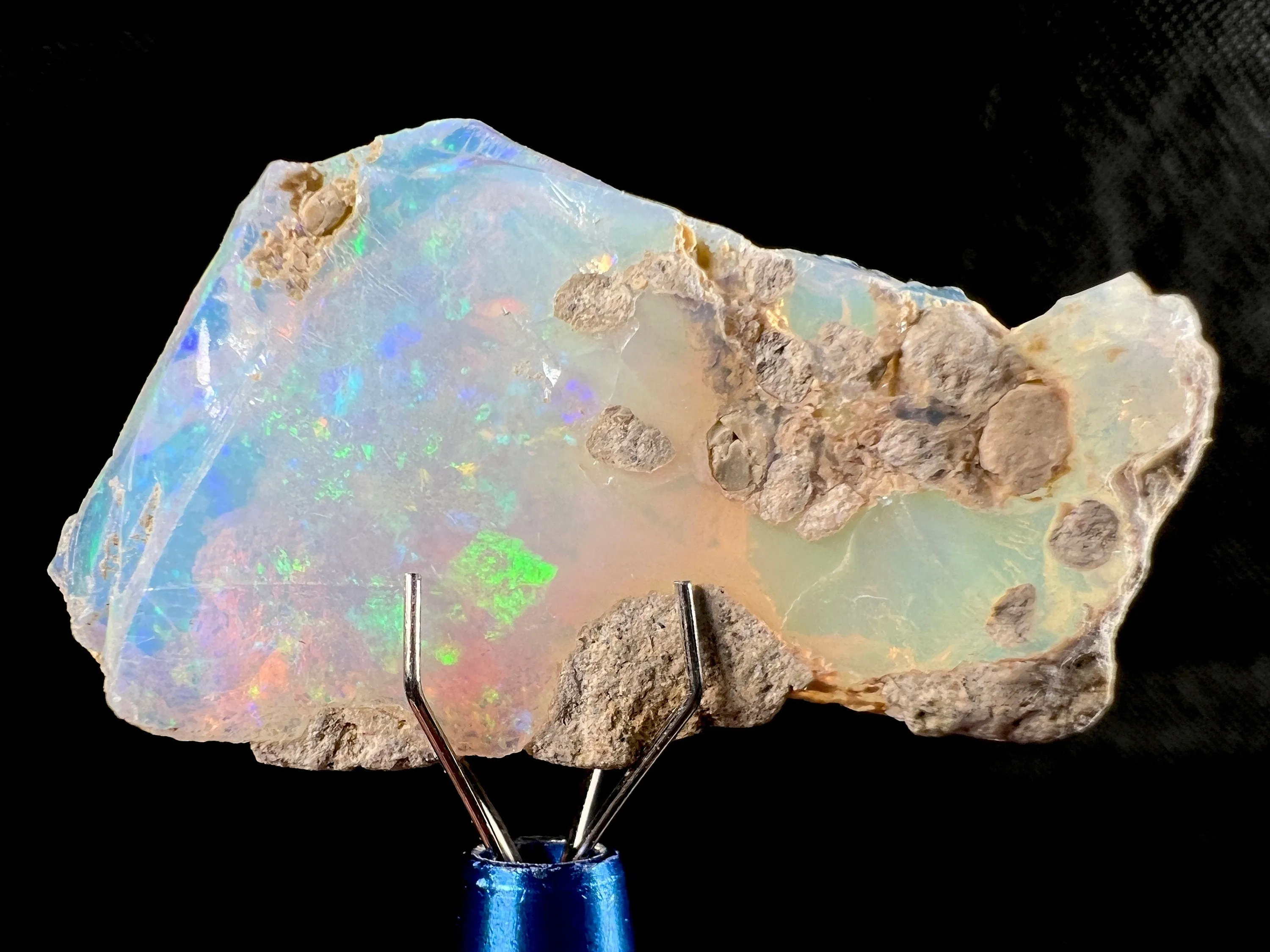 OPAL Raw Crystal - 4A, Cutting Grade - Opal Jewelry Making, Certified Opal Gemstone, Welo Opal, 50619