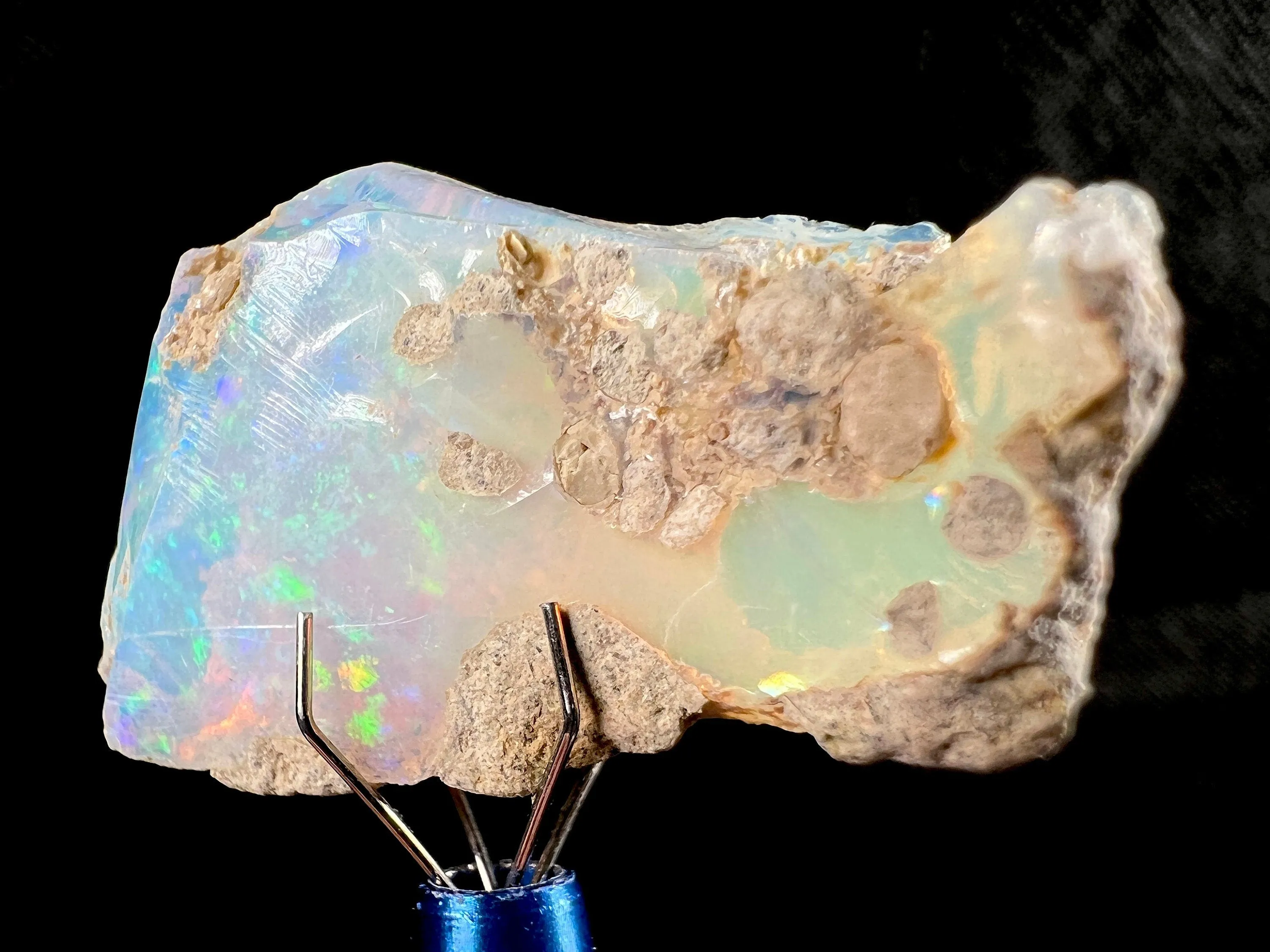 OPAL Raw Crystal - 4A, Cutting Grade - Opal Jewelry Making, Certified Opal Gemstone, Welo Opal, 50619