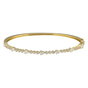 Pear Shape Diamond Bangle