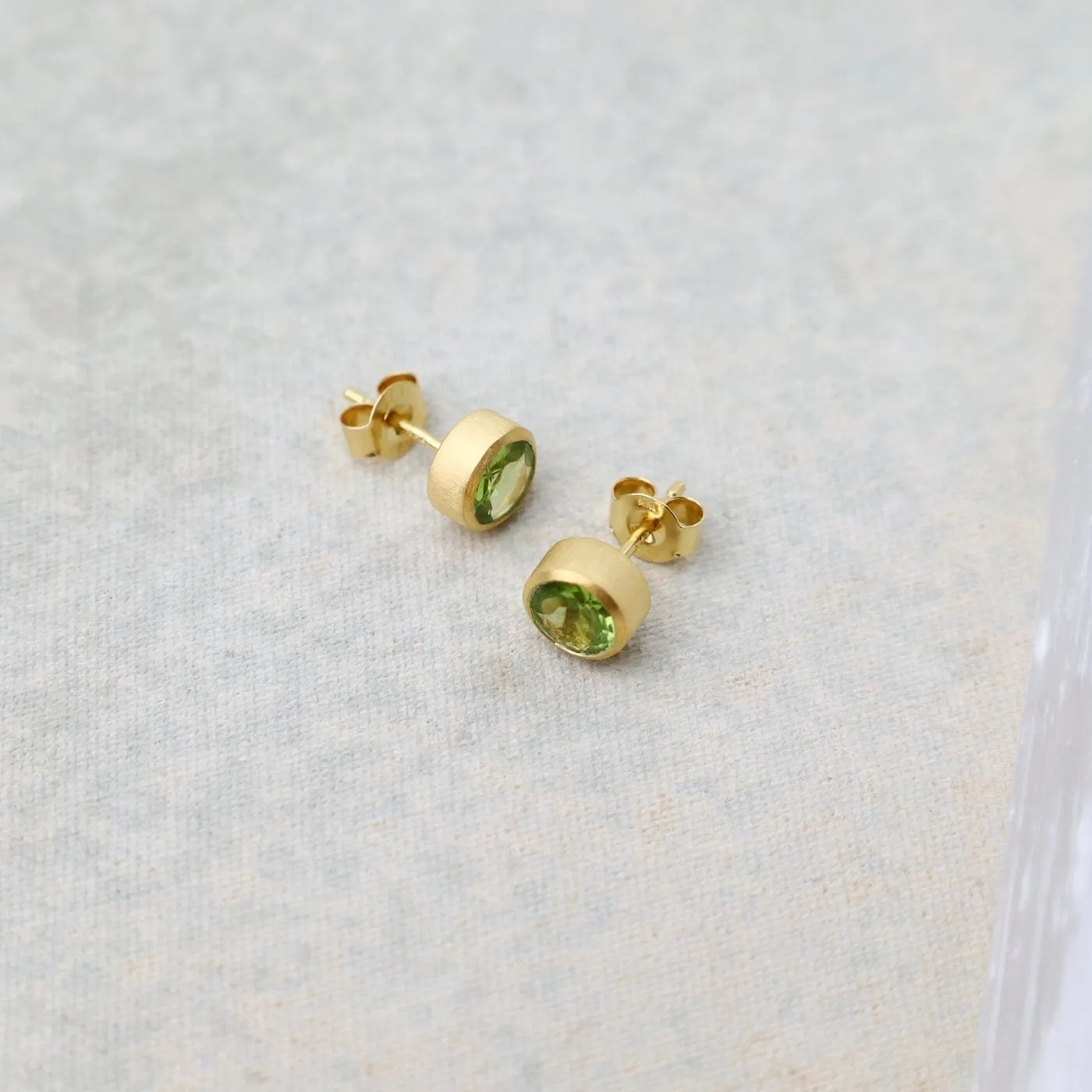 Peridot Stud Earrings