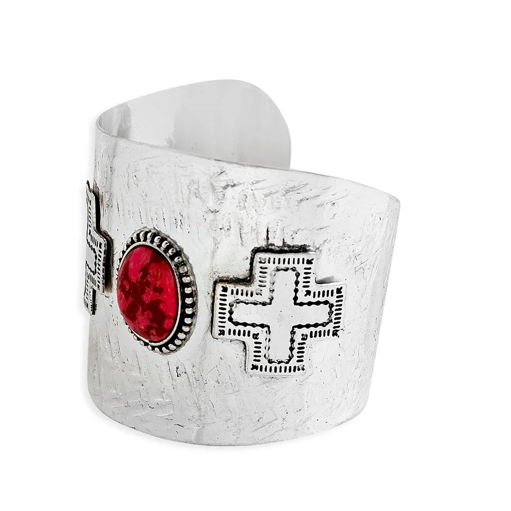 Pueblo Redstone Cuff Bracelet