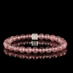 Raspberry Quartz Bracelet I (8mm)