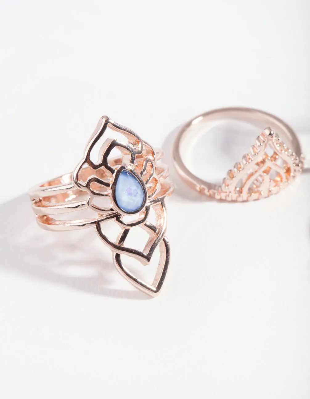 Rose Gold Opal Ring Pack