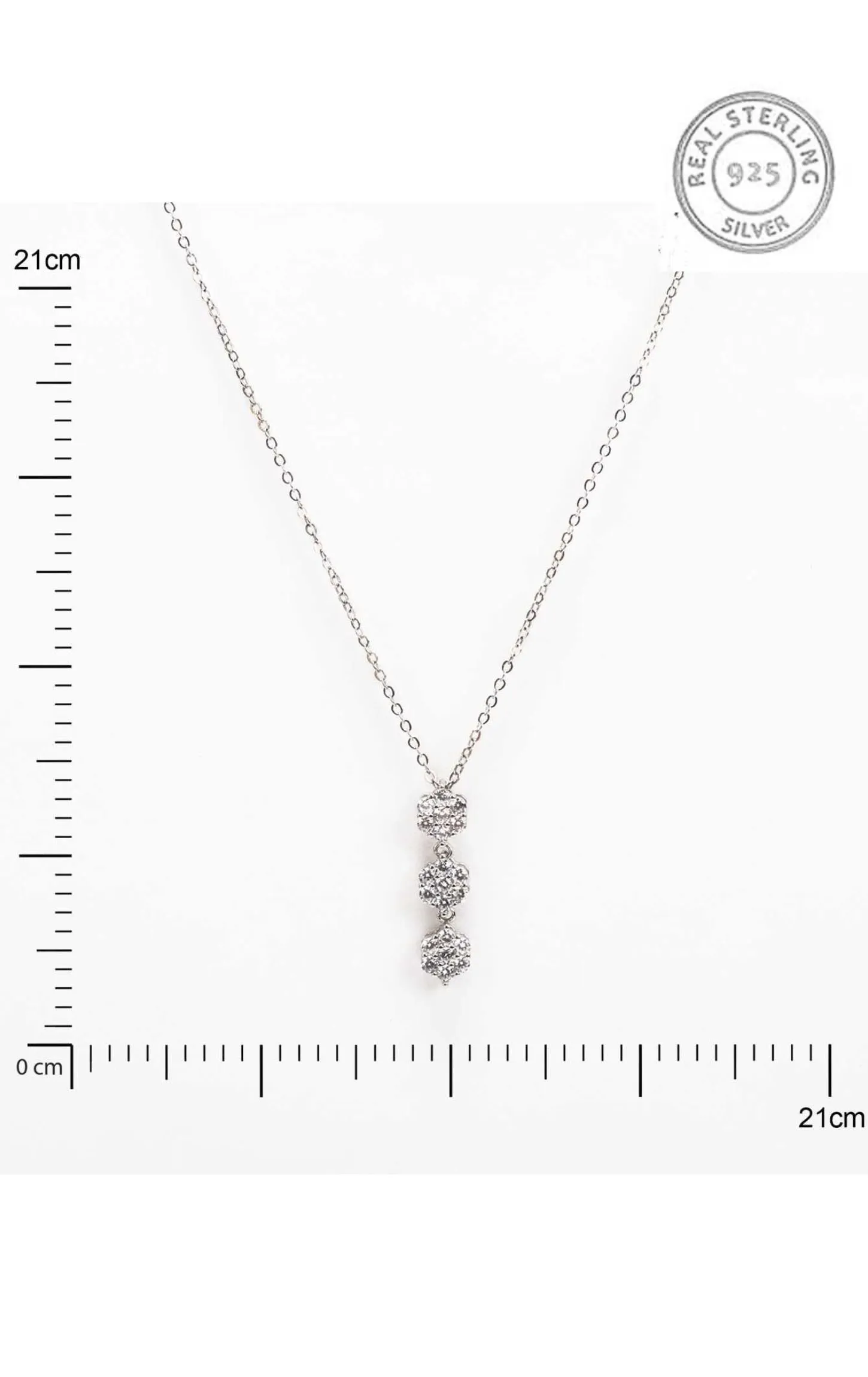 Silver Coiled Flowers Charm Chain