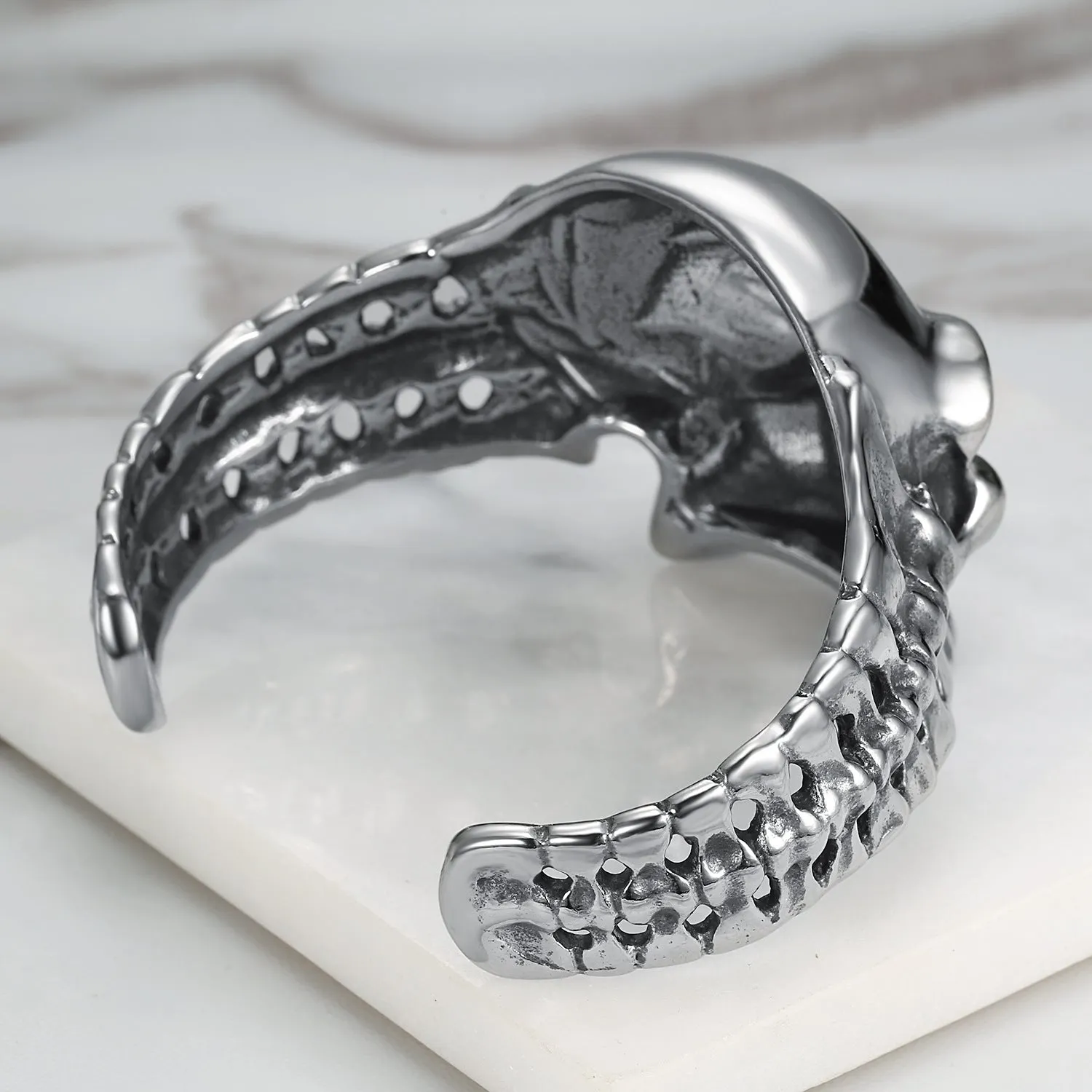 Skull & Spine Biker Cuff