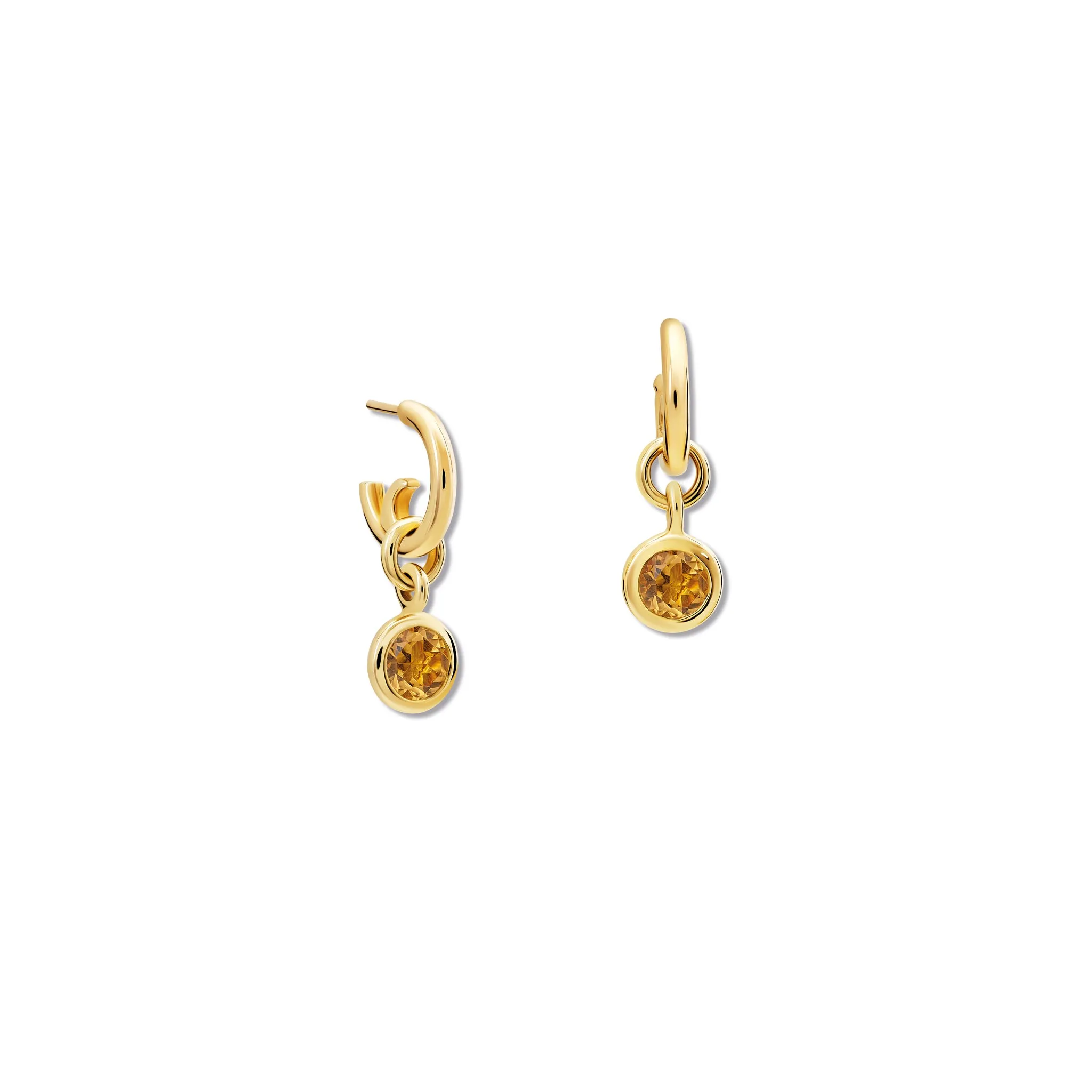 Talya Earring Drops Yellow Gold - Citrine