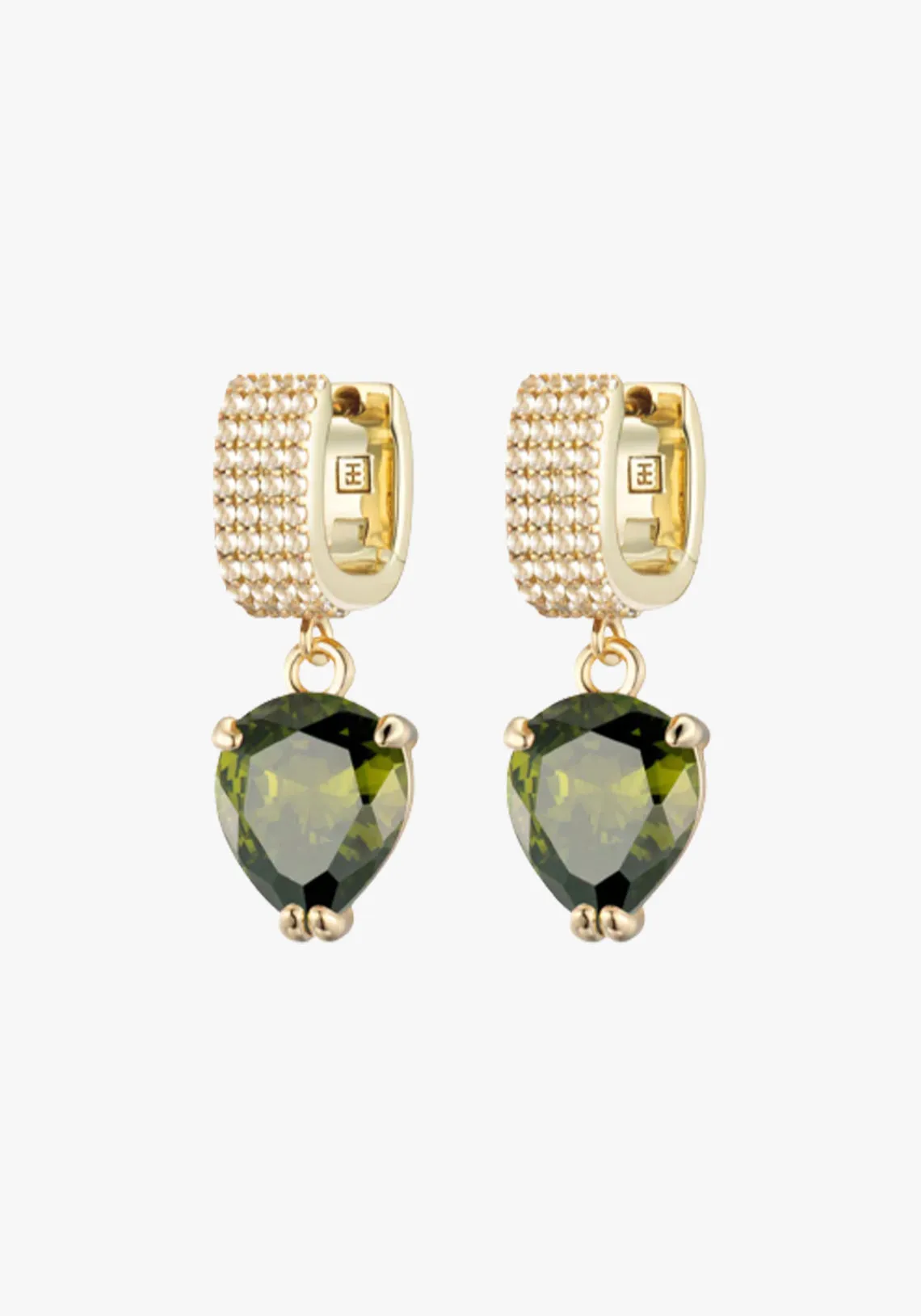 VALLEY GEMSTONE EARRING GOLD/TOPAZ/PERIDOT