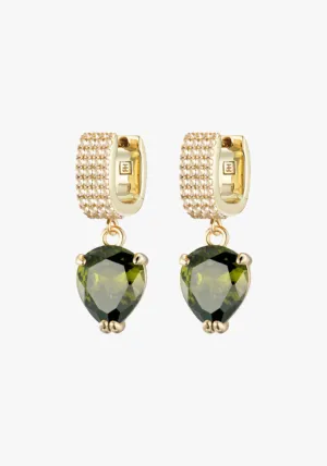 VALLEY GEMSTONE EARRING GOLD/TOPAZ/PERIDOT